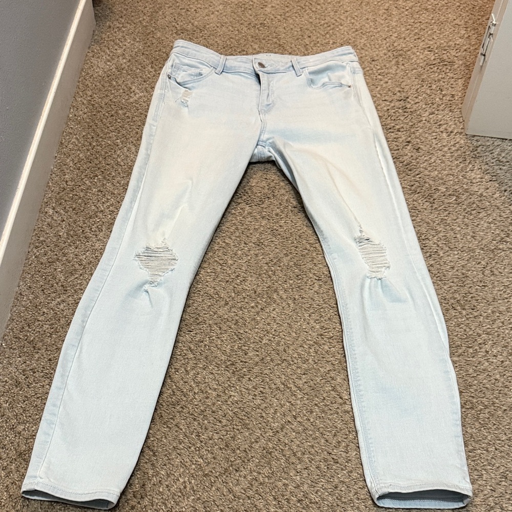 Old Navy Ice Blue Rockstar Super Skinny Jeans